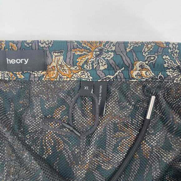 THEORY Trunk Shorts Extra Large Track Swim Sabal Palm Designer Luxury Mens Beach - Picture 8 of 16